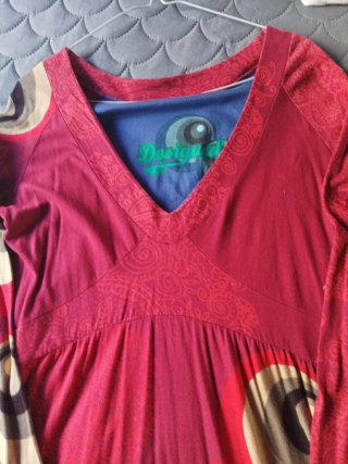 Vestido Desigual Multicolor Talla L
