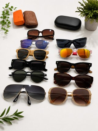 Gafas de sol doradas