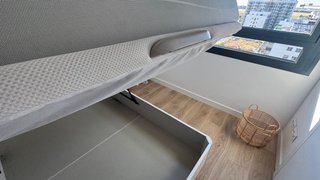 Canapé abatible blanco 135 cm