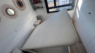 Canapé abatible blanco 135 cm
