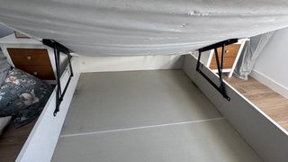 Canapé abatible blanco 135 cm
