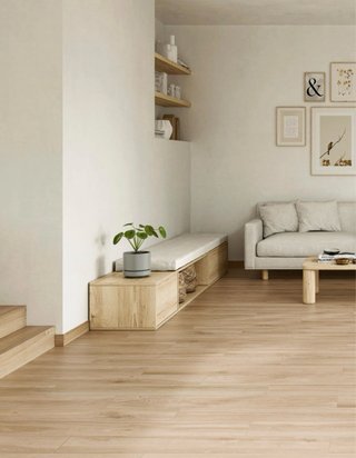 Suelo porcelánico imitación madera 5m2