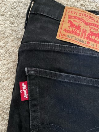 Vaqueros Levi's 512 Lo-Ball W29 L32 Negros