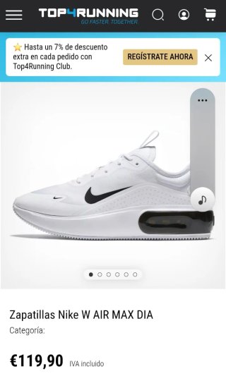 Nike Air Max Zapatillas Blancas Negras