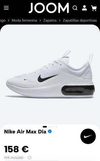 Nike Air Max Zapatillas Blancas Negras