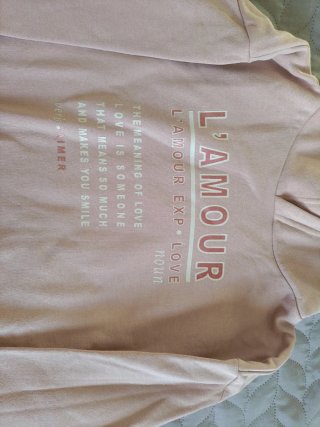 Sudadera rosa L'Amour