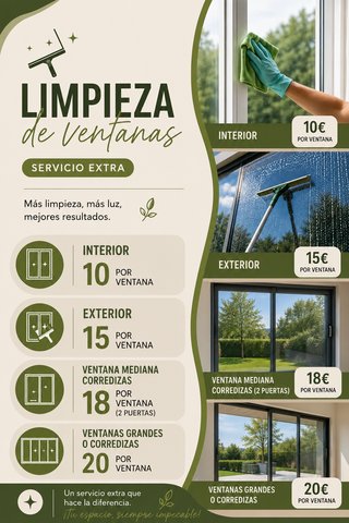 Servicio de limpieza de ventanas interior exterior