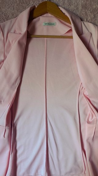 Americana Rosa Pastel Algodón Italiano - Talla L