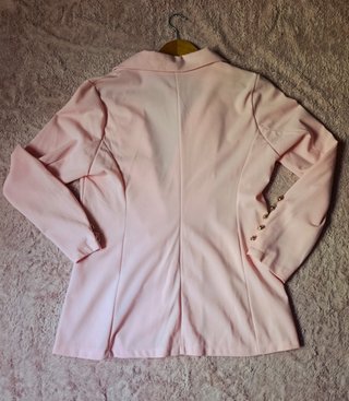 Americana Rosa Pastel Algodón Italiano - Talla L