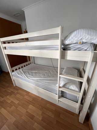 Litera madera blanca nueva