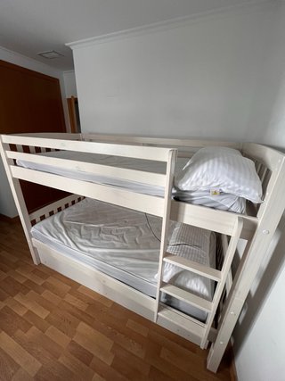 Litera madera blanca nueva