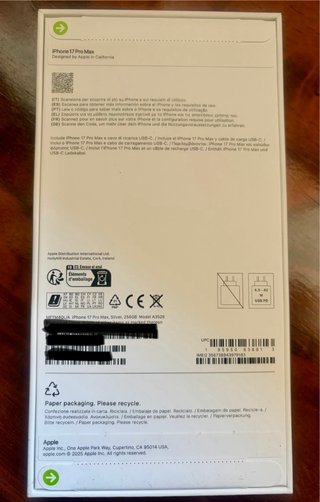iPhone 17 Pro Max Plata Sin Abrir