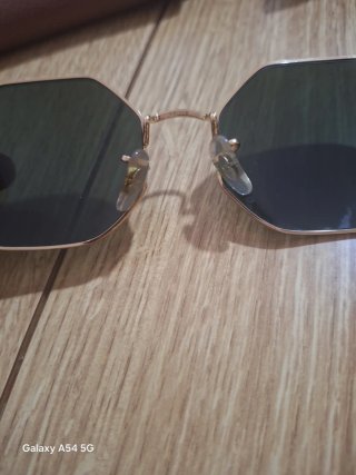 Gafas Ray-Ban Octagonales Doradas Negras