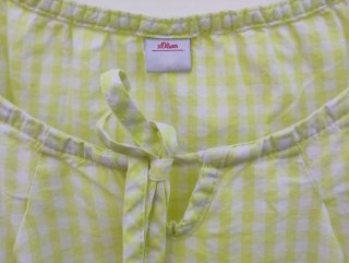 Camisa cuadros amarillo y blanco Talla 44