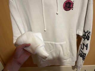 Sudadera Subdued Blanca y Rosa Oversize