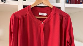 Blusa Misley Roja Manga Larga