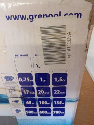 Bomba Piscina Gre 1CV