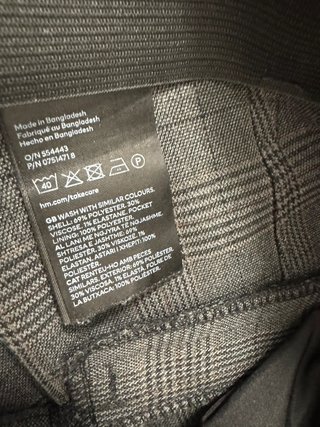 Pantaloni donna H&amp;M grigi a quadri taglia 44