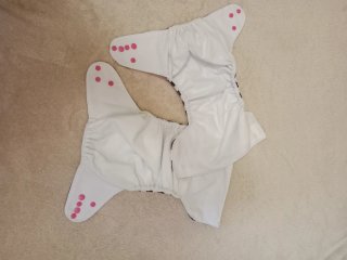 2 Pañales Tela Reutilizables Estampado Cerezas