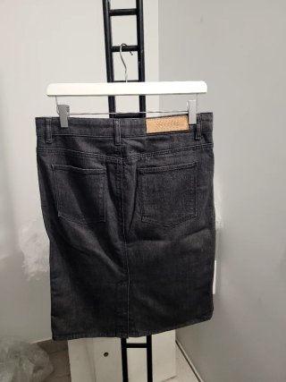 Falda vaquera gris