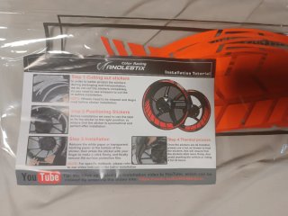 Pegatinas llanta moto Color Racing