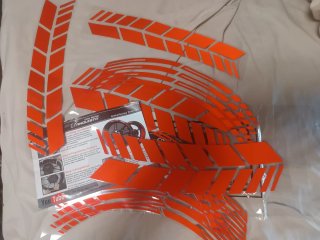 Pegatinas llanta moto Color Racing