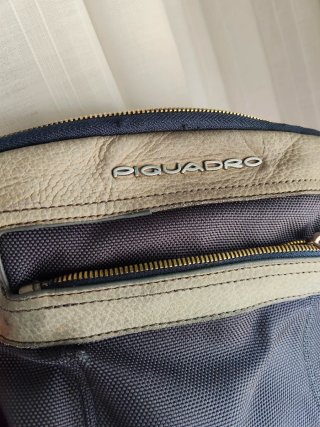 Borsa tracolla Piquadro Tessuto e Pelle