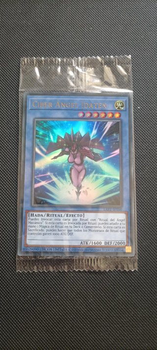 Carta Yugioh Ciber Angel Idaten Edición Limitada
