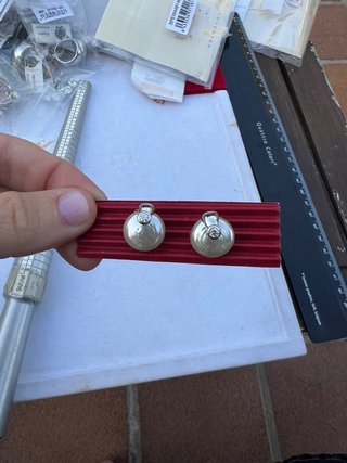 Pendientes Perla Majorica Plata y Circonita