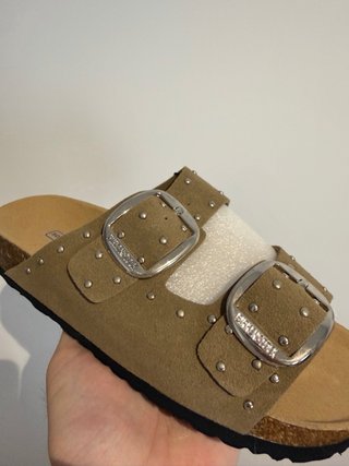 Sandalias Birkenstock Arizona Marrones y Plateadas