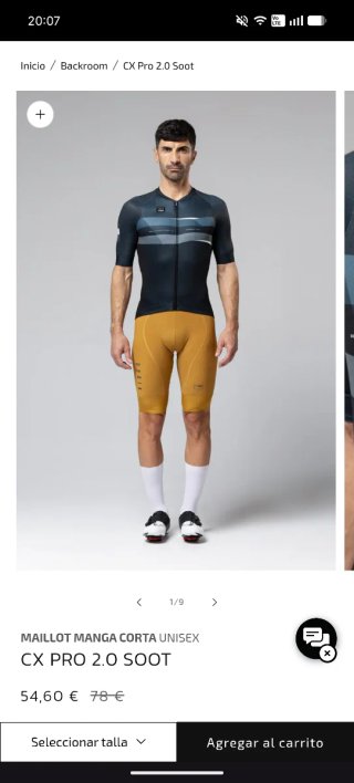 Maillot Ciclismo Gobik CX Pro 2.0 Talla S