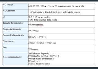 Comprobador Kyoritsu Volt-Amperímetro