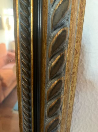 Espejo Marco Madera Salón. Ancho del marco 8 cm.
