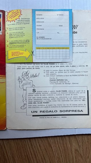 Álbum Cromos Dragon Ball Panini 1988