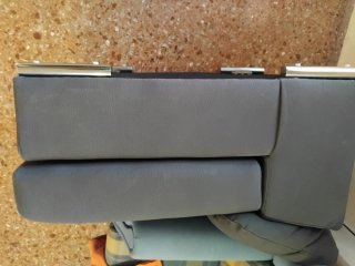 Sillón gris de tela Desenfundable