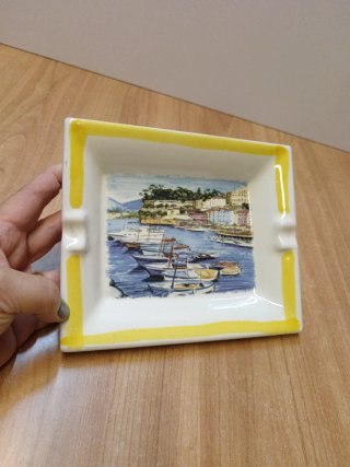 Posacenere ceramica dipinta a mano