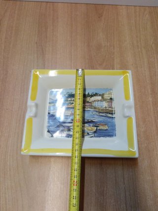 Posacenere ceramica dipinta a mano