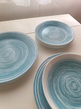 Vajilla Luminarc Opal Azul 18 Piezas