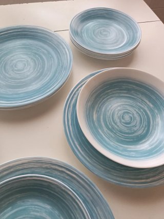 Vajilla Luminarc Opal Azul 18 Piezas