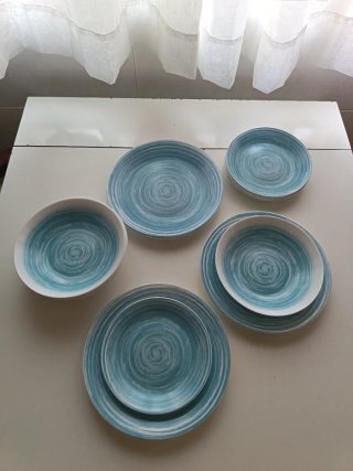 Vajilla Luminarc Opal Azul 18 Piezas