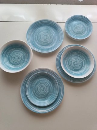Vajilla Luminarc Opal Azul 18 Piezas