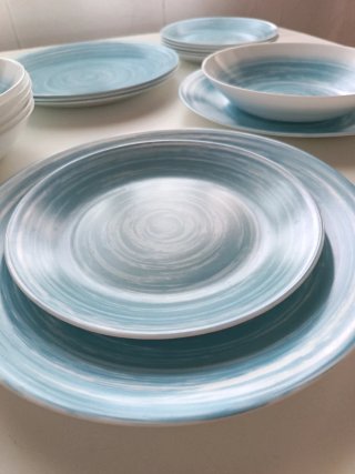 Vajilla Luminarc Opal Azul 18 Piezas
