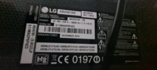Televisor LG 49 Negro
