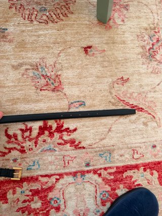 Cintura YSL 85 cm pelle nera fibbia oro