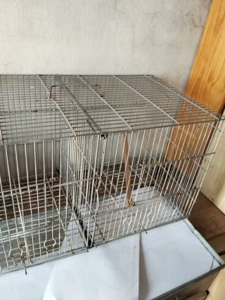 Jaula para pájaros doble