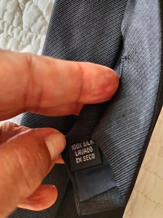 Corbata caballero de seda negra