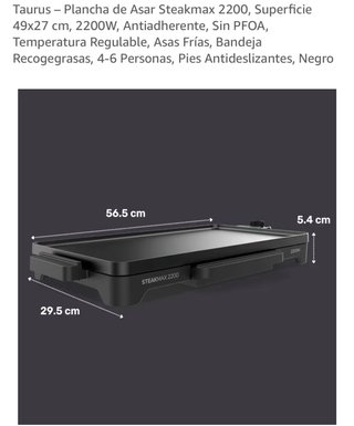 Plancha de asar 2200W