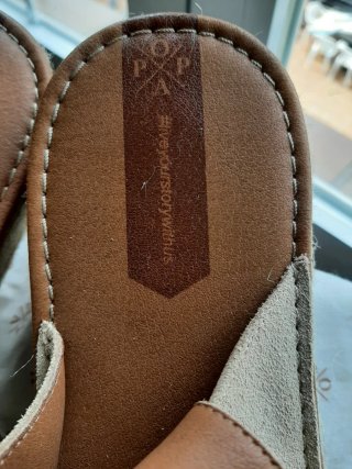 Sandalias Popa Beige Cuña.
