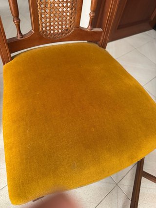 2 Sillas Antiguas Madera y Rattan