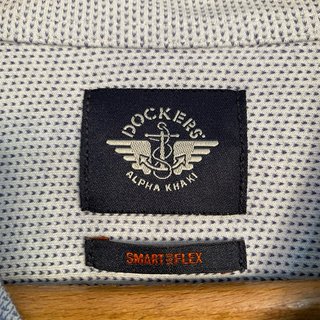 Camisa Dockers Gris y Blanca